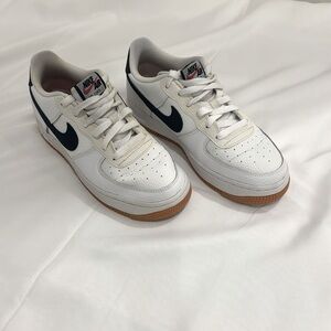 Nike Air White Sneakers with Black Swoosh